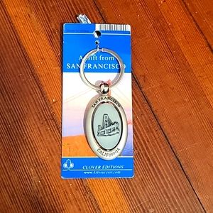 clover editions, one-size keychain, silver